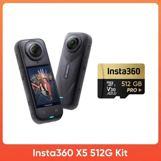 Insta360 X5 15m Waterproof Now arrival 72MP 360° Video X5 Action Camera New Wind Guard 185 mins Run Time Newest