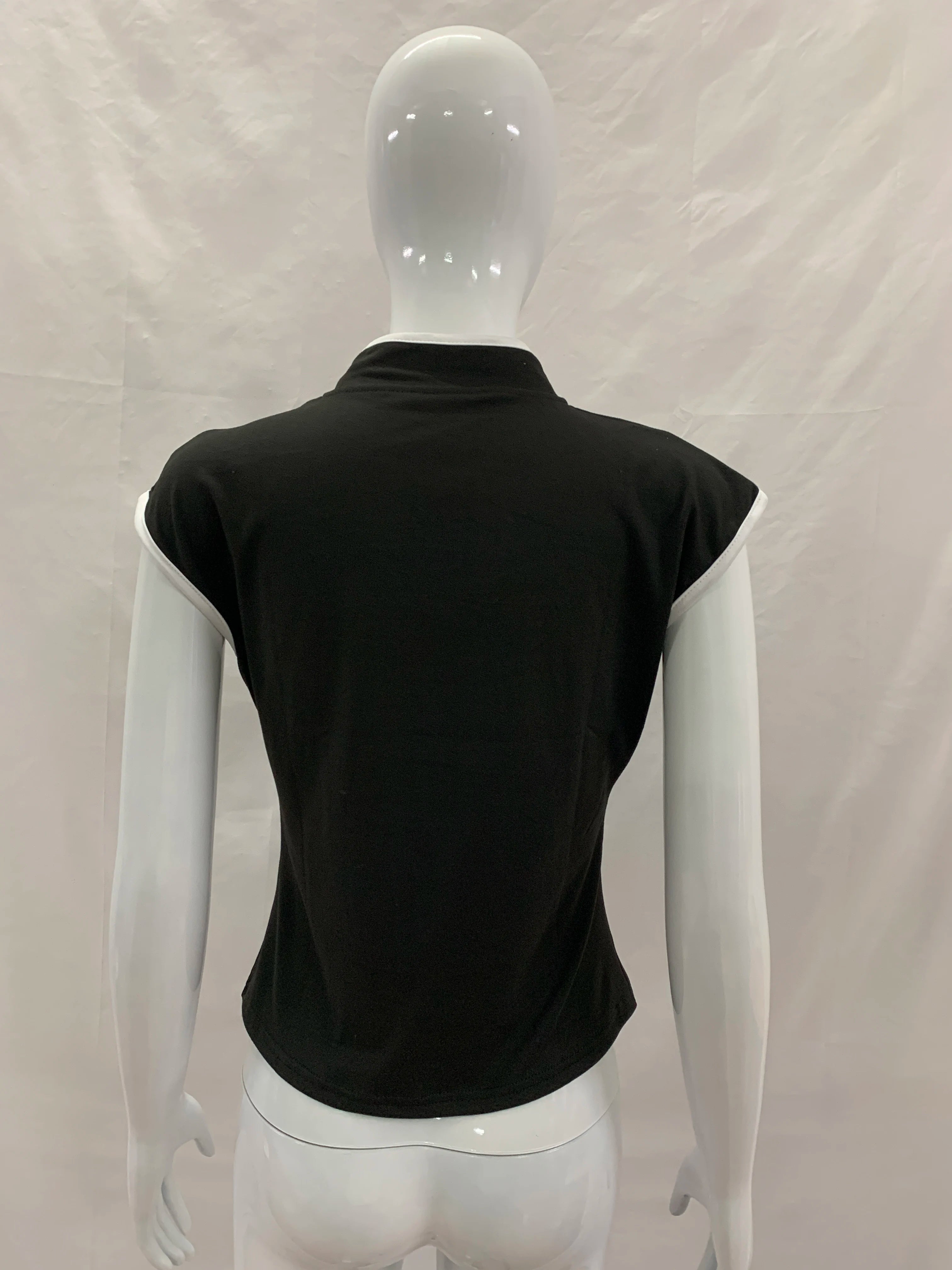 Women's Beige Chinese Style Cheongsam Blouse Vintage Mandarin Collar Short Sleeve Crop Top with Frog Button Keyhole Asymmetrical
