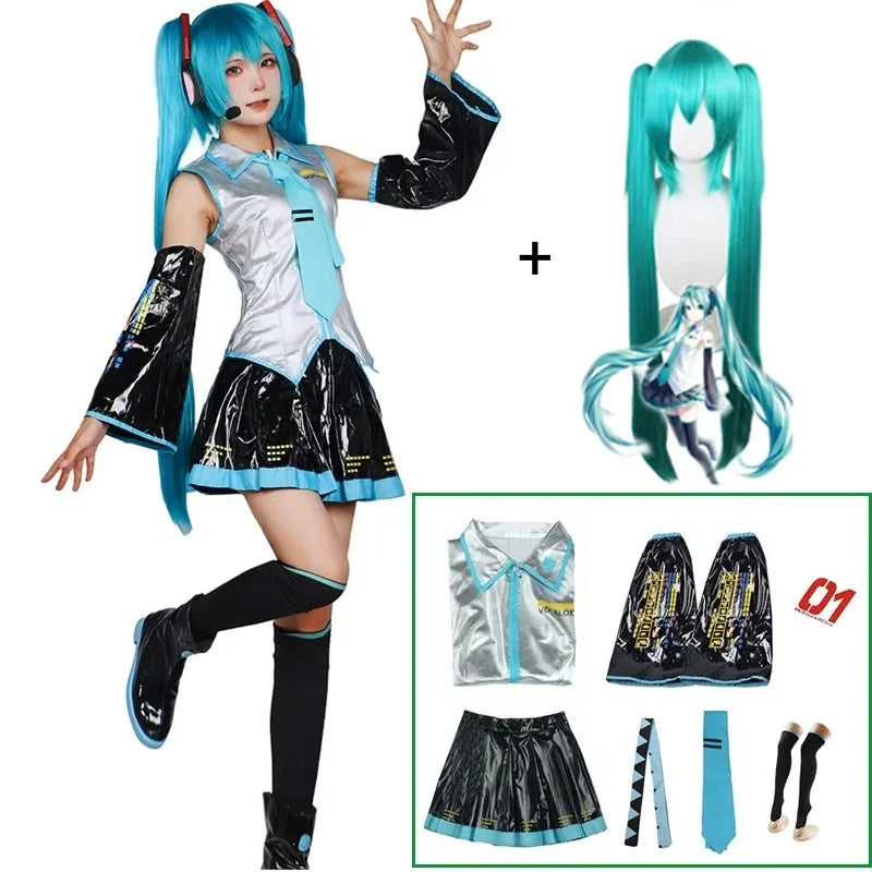 Unisex Cotton Anime Cosplay Costume Set - Breathable Knit Top & Pants