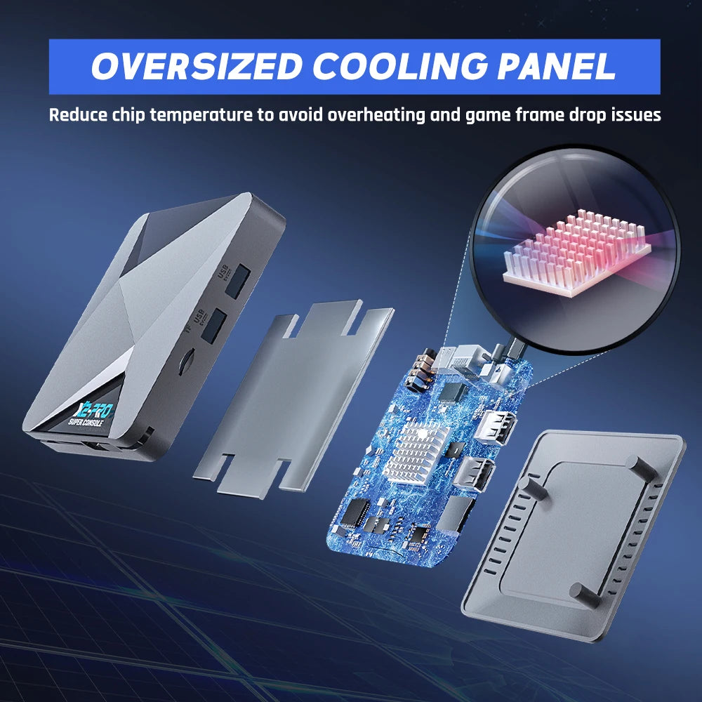 KINHANK Retro Video Game Console Super Console X2 Pro with 90000 Video Games for PS1/DC/MAME/SS with Gamepad Kid Gift Game Box SS69