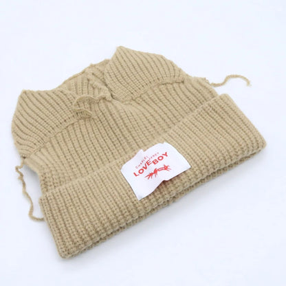 Long fox Ears Knitted Hat Men Women Rabbit Ear Warm Crochet Beanies Kpop Hip Hop Hat Winter Skullies Cap Y2k Christmas Gifty