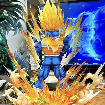 36cm Dragon Ball Gk Model Anime Figure Super Saiyan Vegeta 1:6 14.2inch Majin Vegeta Large Statue Room Decor Ornament Gift Toys SS69