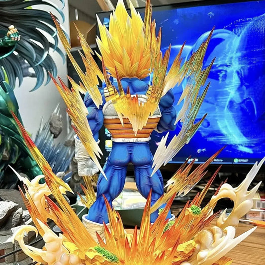 36cm Dragon Ball Gk Model Anime Figure Super Saiyan Vegeta 1:6 14.2inch Majin Vegeta Large Statue Room Decor Ornament Gift Toys SS69