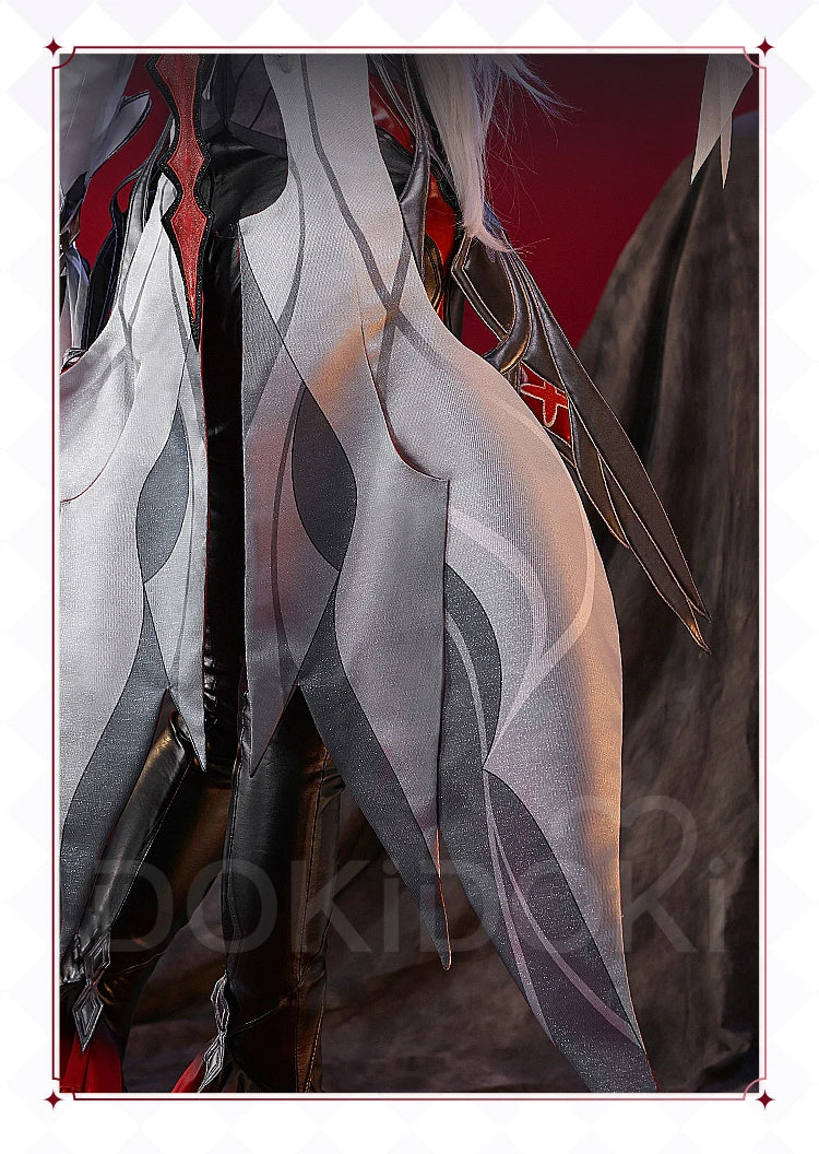 Genshin Impact Arlecchino Cosplay Costume Set with Wig - Polyester - S-2XL