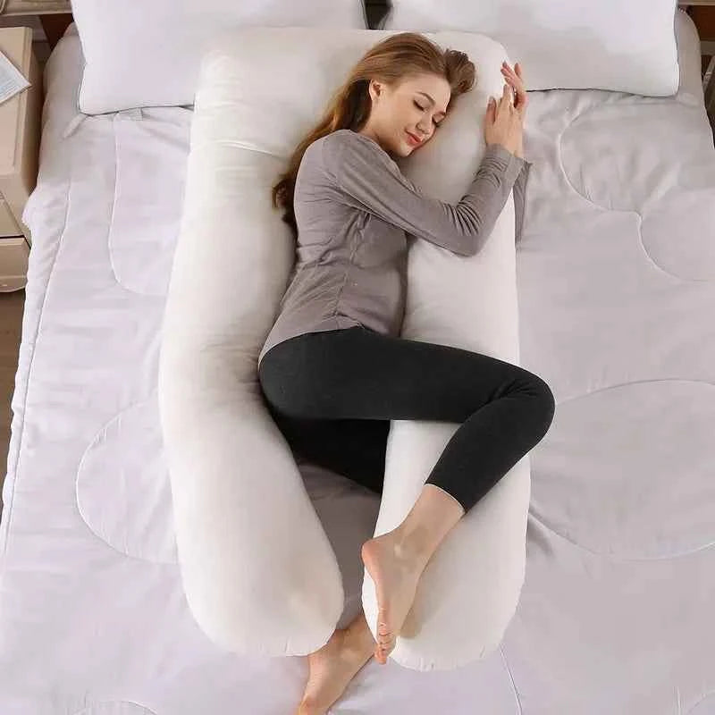 Soft Fleece Pregnant Pillow Gravida U Type Lumbar Pillow Multi Function Side Protect Cushion for Pregnancy Women Dropshipping