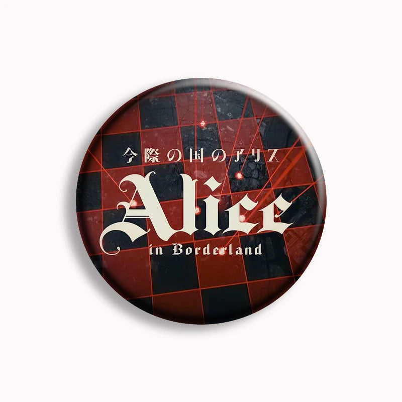 Hot Japan TV Alice in Borderland Soft Button Pin Chishiya Kuina Creative Game Over Brooch Badge Bag Decor Jewelry Fans Collect SS69 6.69 5 / 58mm(2.3in)