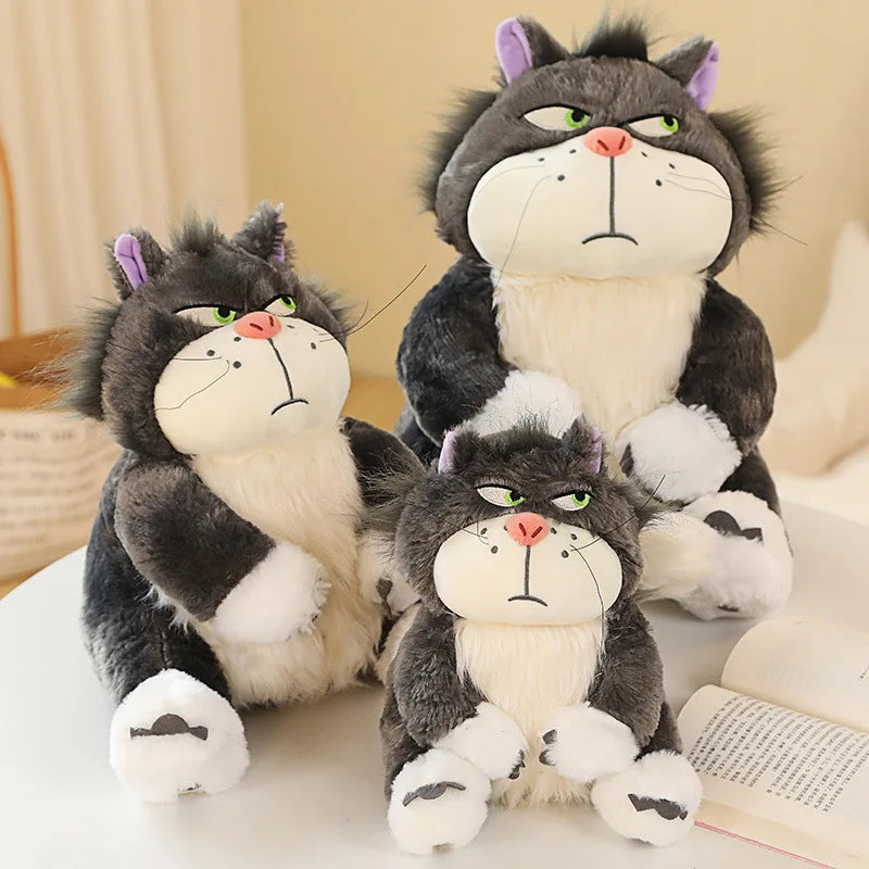 15-35cm Kawaii Cinderella Lucifer Cat Plush Toys Soft Anime Cartoon Princess Kids Stuffed Animals Doll Children's Birthday Gifts SS69