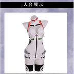 Ayanami Rei Anime Cosplay Costume Set with Shoulder Armor