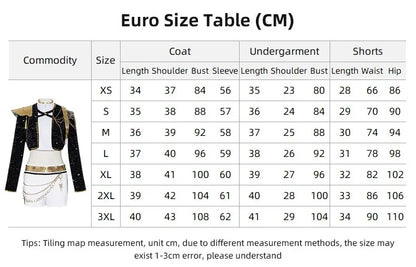 Kids Rumi Zoey Mira Cosplay KPop Demon Hunters Costume Women Girls Black Golden Suit Saja Boys Halloween Role Playing Outfits