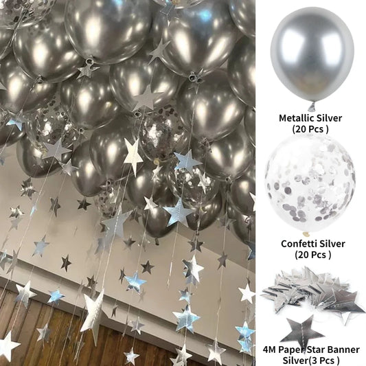 SS69 24-Piece Latex Balloon Set for Party and Birthday Decorations