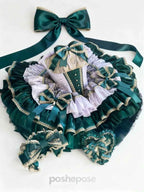 The Little Mermaid's Tears Younger Girls Party Wedding Dress Handmade Wedding Costume for Girls Lolita Girls Bridesmaid Dress