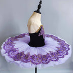 Children's Professional Ballet Dance Dress Girls' Little Swan Tutu Skirt Purple Performance New Year's Day Performance Agency