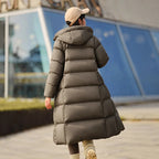 Semir Women's Long Hooded Down Jacket - 90% Duck Down