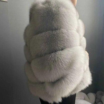 Winter Women's Cold Coat Top Fox Jackets For Women clothing Natural Real fox Fur Jacket Coats For Women Fur Jacket In Promotion
