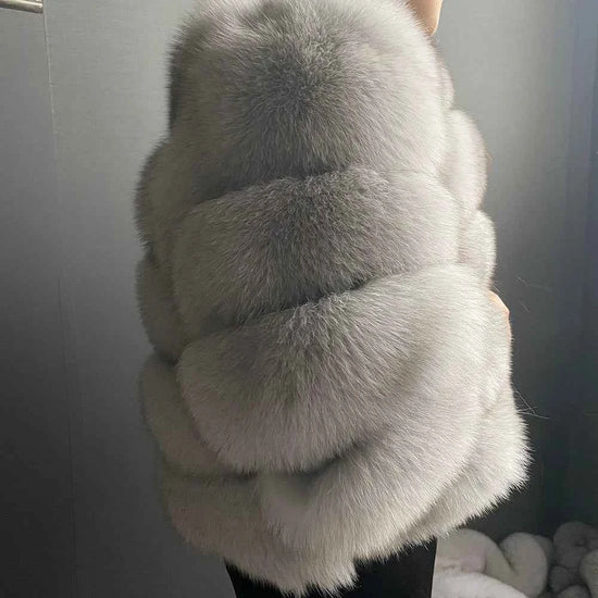 Winter Women's Cold Coat Top Fox Jackets For Women clothing Natural Real fox Fur Jacket Coats For Women Fur Jacket In Promotion