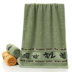Set of 1/4/6 Bamboo Fiber Towels Sets Home Bath Towels Adults Face Towel Thick Absorbent Luxury Bathroom Towels Toalha De Praia