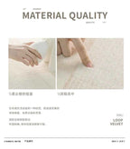 Modern Rugs for Bedroom Fluffy Soft Lounge Rug Thick Cloakroom Round Floor Mat Cream Living Room Decoration Anti-slip Carpet