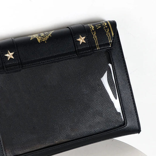 SS69 Harajuku Vintage Shoulder Bag, Y2K Gothic Square Messenger Tote