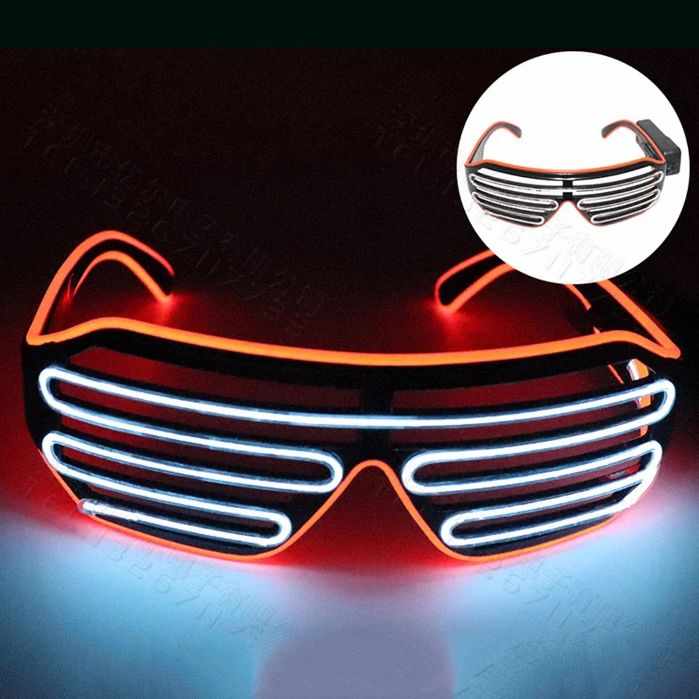 LED Glow Glasses with Blinking Modes for Parties