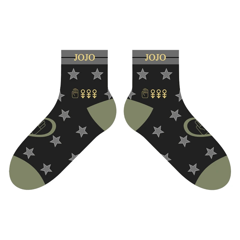 Brdwn Golden Wind Giorno Giovanna Bruno Bucciarati Kira Yoshikage Sock Short Socks Warm