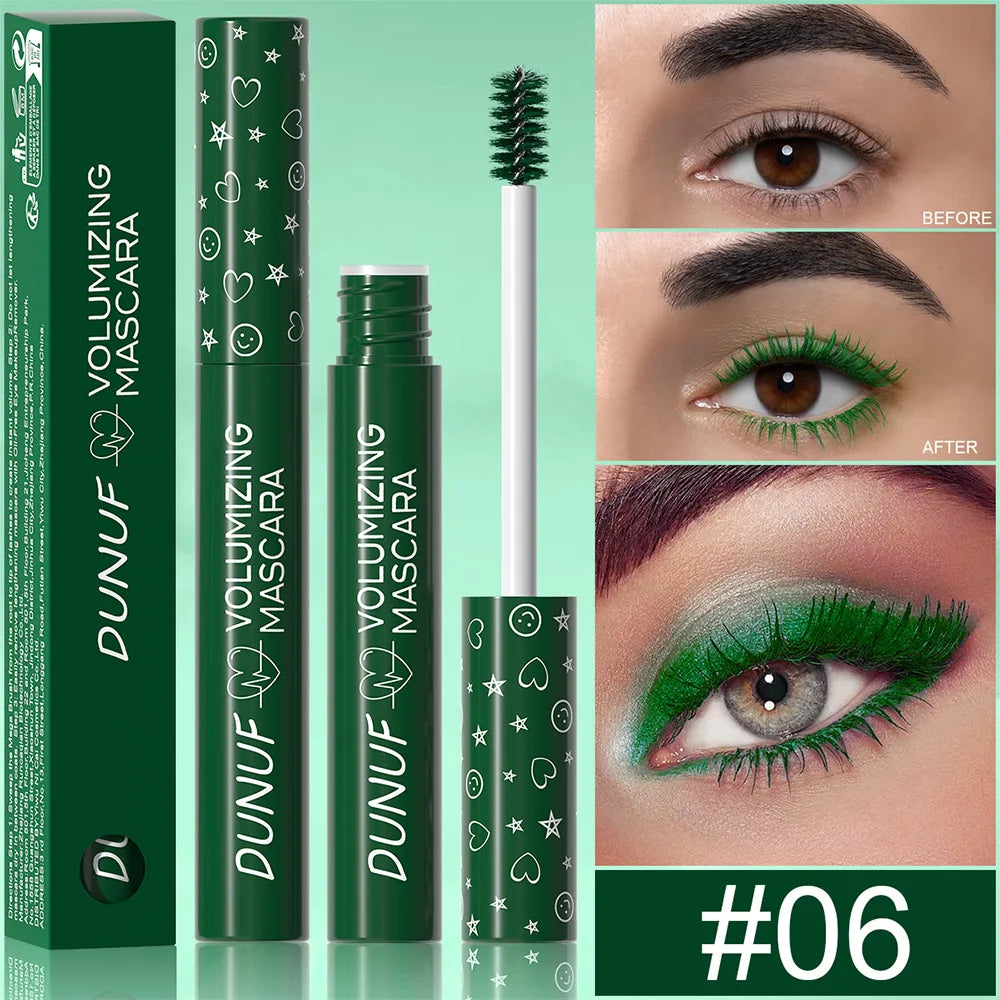 Colorful Curling Mascara Waterproof Fast Drying Eyelashes Extension Multicolor Lashes Makeup Lasting Waterproof White Mascara SS69