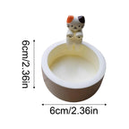 Kitten Candle Holder Cute Cat Candlestick Creative Aromatherapy Candle Holder Durable High Tempe Cartoon Candlestick Decoration SS69