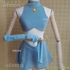 Anime Club Cartoon Princess Bloom Cosplay Shiny Skirt Adult Women Girls Style Clothes Halloween Party Dress-up Blue Suit