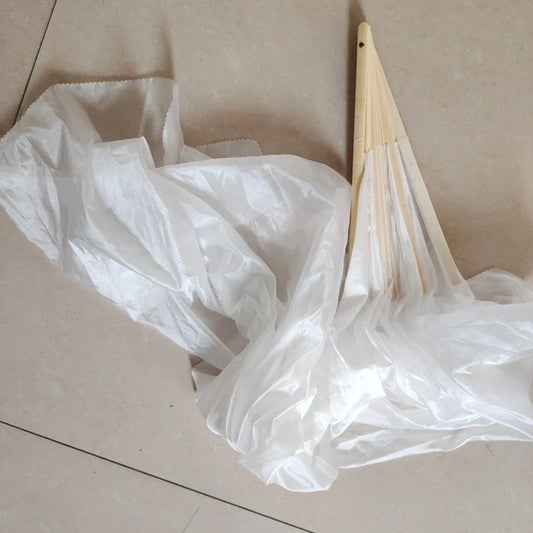 150cm Long Silk Veil Fan With LED Light Bamboo Silk Fan Practice and Stage Performance Dance Costumes Belly Dance Accessories SS69 11.69 color 7 no light / 1pc right hand