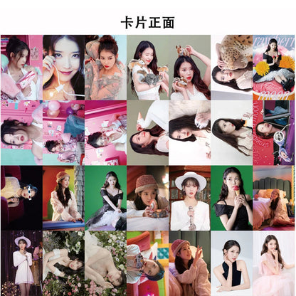 55pcs/set Kpop IU The Golden Hour Lomo Cards High quality HD Photocard for fans collection Fashion Cute Fans Gift SS69