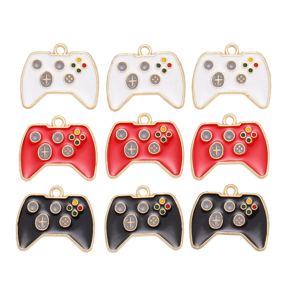 10Pcs Retro Enamel TV Set Game Console Charms for Jewelry Making DIY Cute Design Charms Pendant Necklaces Earrings Accessories SS69 6.69 mixed 10pcs