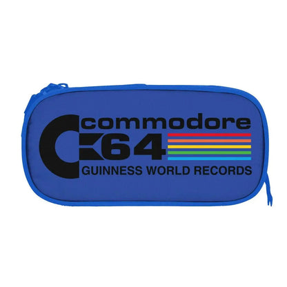 Custom Kawaii Retro Commodore 64 Pencil Case for Girls Boys C64 Amiga Computer Large Capacity Pen Box Bag Stationery SS69