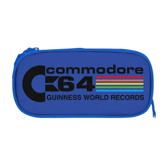 Custom Kawaii Retro Commodore 64 Pencil Case for Girls Boys C64 Amiga Computer Large Capacity Pen Box Bag Stationery SS69