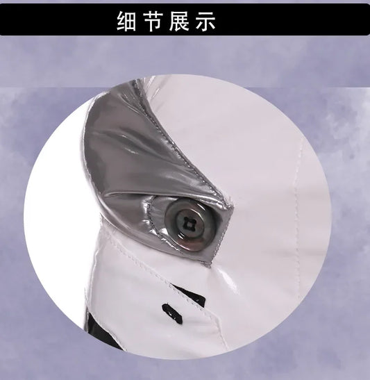 Ayanami Rei Anime Cosplay Costume Set with Shoulder Armor and Wig