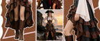 Women's Renaissance Pirate Costume Set with Skirt and Corset