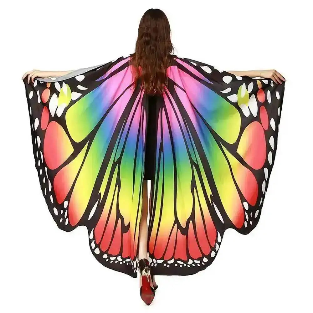 Adult Butterfly Wings Cape for Women Cosplay Costume