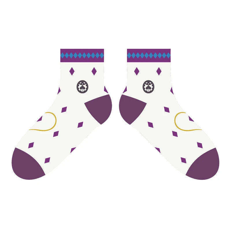 Brdwn Golden Wind Giorno Giovanna Bruno Bucciarati Kira Yoshikage Sock Short Socks Warm