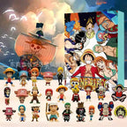 2025 ONE PIECE Christmas Advent Calendar Day Fun 24 Days Halloween Countdown Blind Box  Anime Christmas Collection Toy Gifts