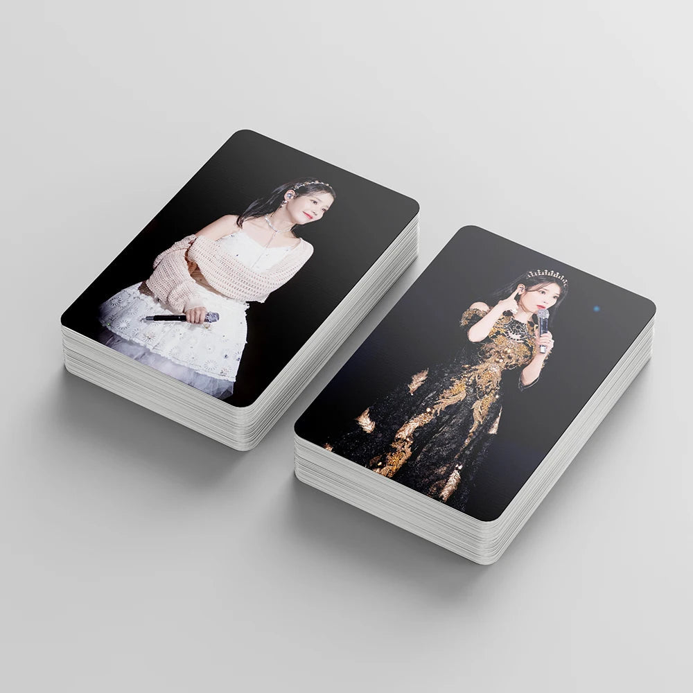 55pcs/set Kpop IU The Golden Hour Lomo Cards High quality HD Photocard for fans collection Fashion Cute Fans Gift SS69