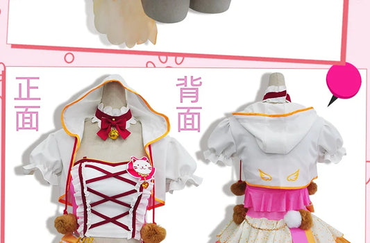 In Stock Anime LoveLive Cat Twin Tail Arcade Game 9 Characters Cosplay Costume Tojo Nozomi Nico Honoka Umi Rin Maki Eli Full Set - SS69