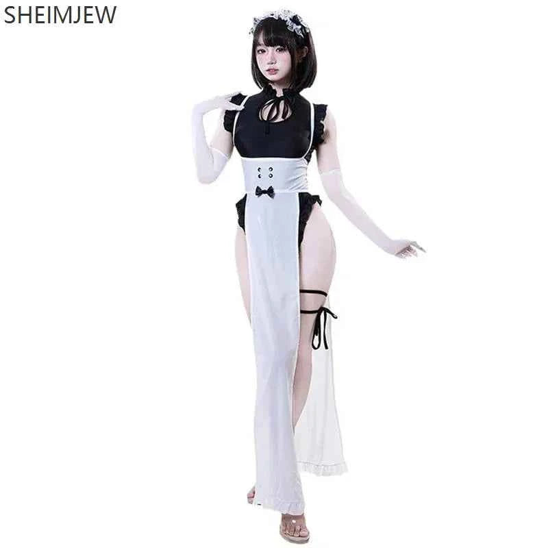 Anime Sexy Cafe Maid Uniform Role Playing Suit Victorian Aristocratic Manor Maid Butler Robe Bunny Girl Uniform Bodysuit 2025