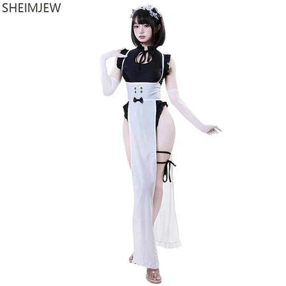 Anime Sexy Cafe Maid Uniform Role Playing Suit Victorian Aristocratic Manor Maid Butler Robe Bunny Girl Uniform Bodysuit 2025