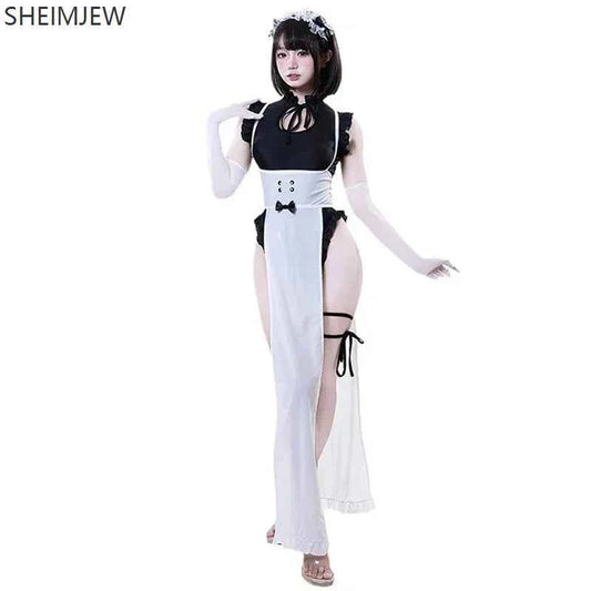 Anime Sexy Cafe Maid Uniform Role Playing Suit Victorian Aristocratic Manor Maid Butler Robe Bunny Girl Uniform Bodysuit 2025