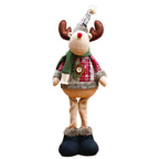 3PCS Christmas Decorative Christmas Dolls Reindeer Snowman Santa Claus Standing Doll New Year Ornament Christmas Merry Christmas
