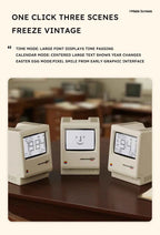 60 hours Standby Retro Maclock Alarm Clock Student Specific Wake-Up Artifact Desktop Decor Electronic Display Creativity Clock
