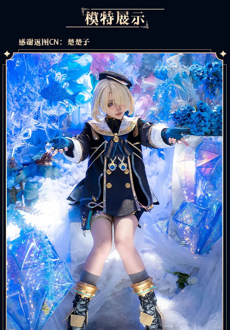 Genshin Impact Freminet Cosplay Costume Uniform Anime Chinese Style Halloween Costumes Role Play for Women Game SS69