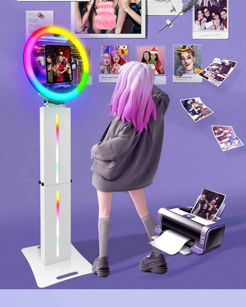 Photo Booth Machines Wedding For iPad 10.5'' 11'' 12.9'' 13'' 12.3'' ipad Photobooth with 2 Panels 9.7 Selfie Photo Booth