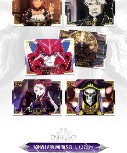 New Japanese OVERLORD Bleach Collection Card Tcg Card Anime Characters Game Card Cosplay Board Game Collection Cards Toys Gift SS69