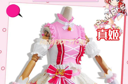 In Stock Anime LoveLive Cat Twin Tail Arcade Game 9 Characters Cosplay Costume Tojo Nozomi Nico Honoka Umi Rin Maki Eli Full Set - SS69