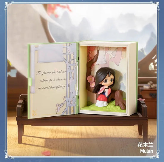 Genuine 100% Disney Princess Talry Tales Series Blind Box Action Figures Toy Collection Desktop Decoration Mystery Box Gift SS69 26.69 confirm mulan