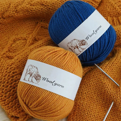 500g pure wool yarn fine count cashmere medium coarse yarn for making warm sweaters and scarves for autumn and winter